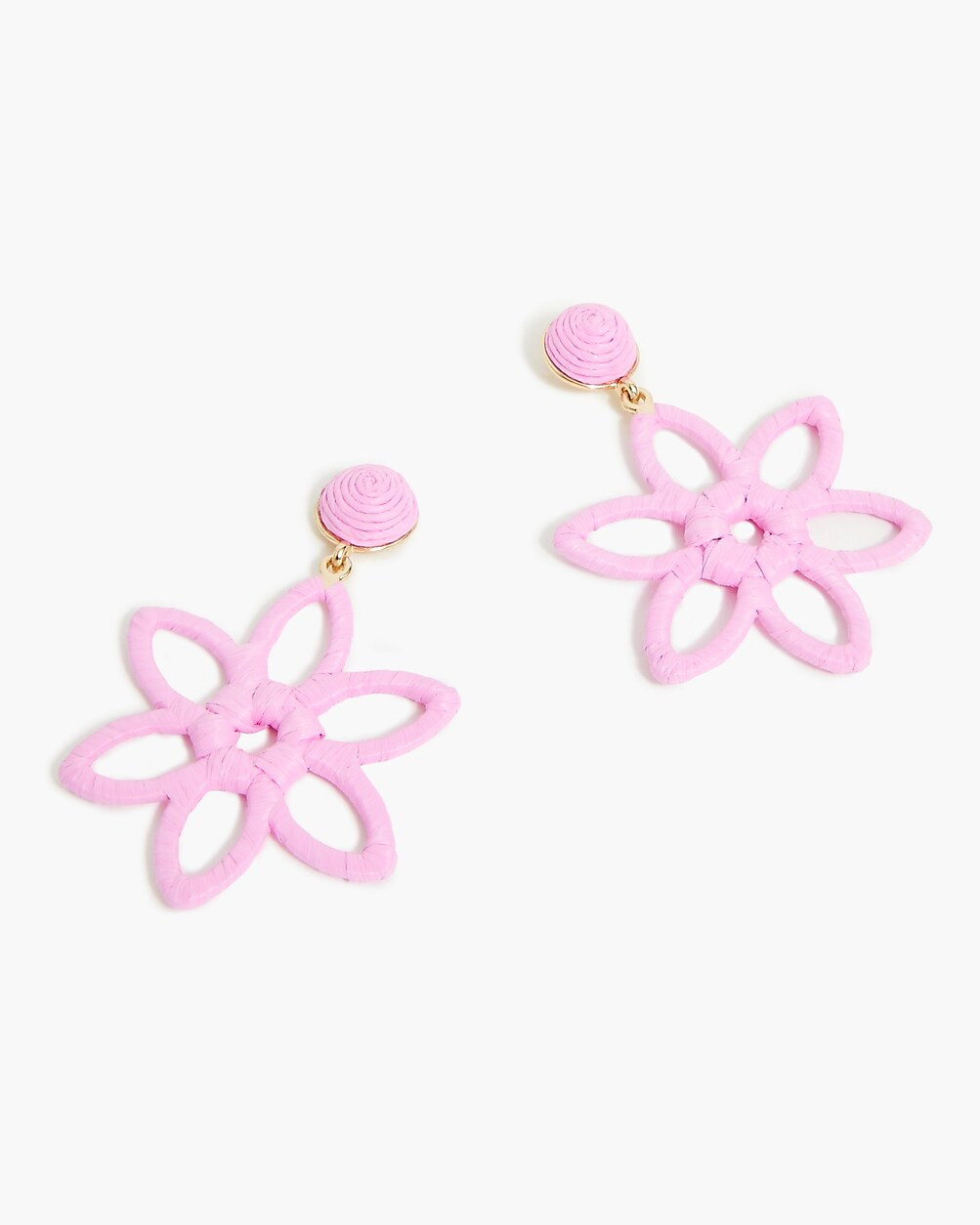 Wrapped flower statement earrings | J.Crew Factory