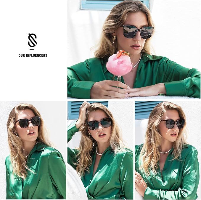 SOJOS Sunglasses for Women Men Vintage Style Shades SJ2157 | Amazon (US)