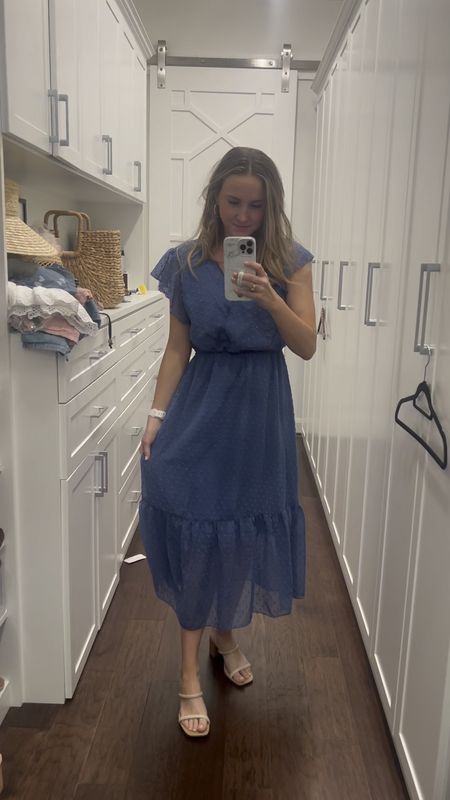 Beautiful, feminine dress from Amazon! Ruffle sleeves and hem. Elastic waist, snap closure at neckline. Comes in lots of colors. TTS.

#LTKunder50 #LTKFind #LTKstyletip