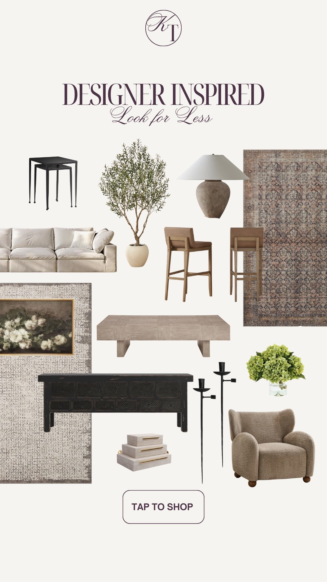 Designer inspired look for less from @Wayfair
