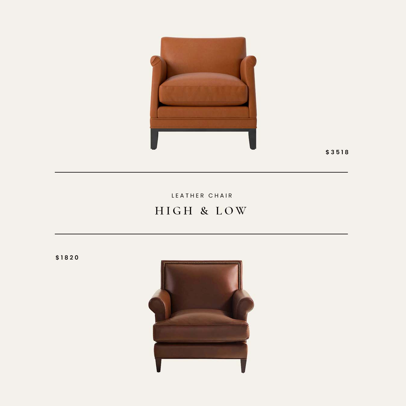 High / Low : Leather Chair 

 #LTKHome