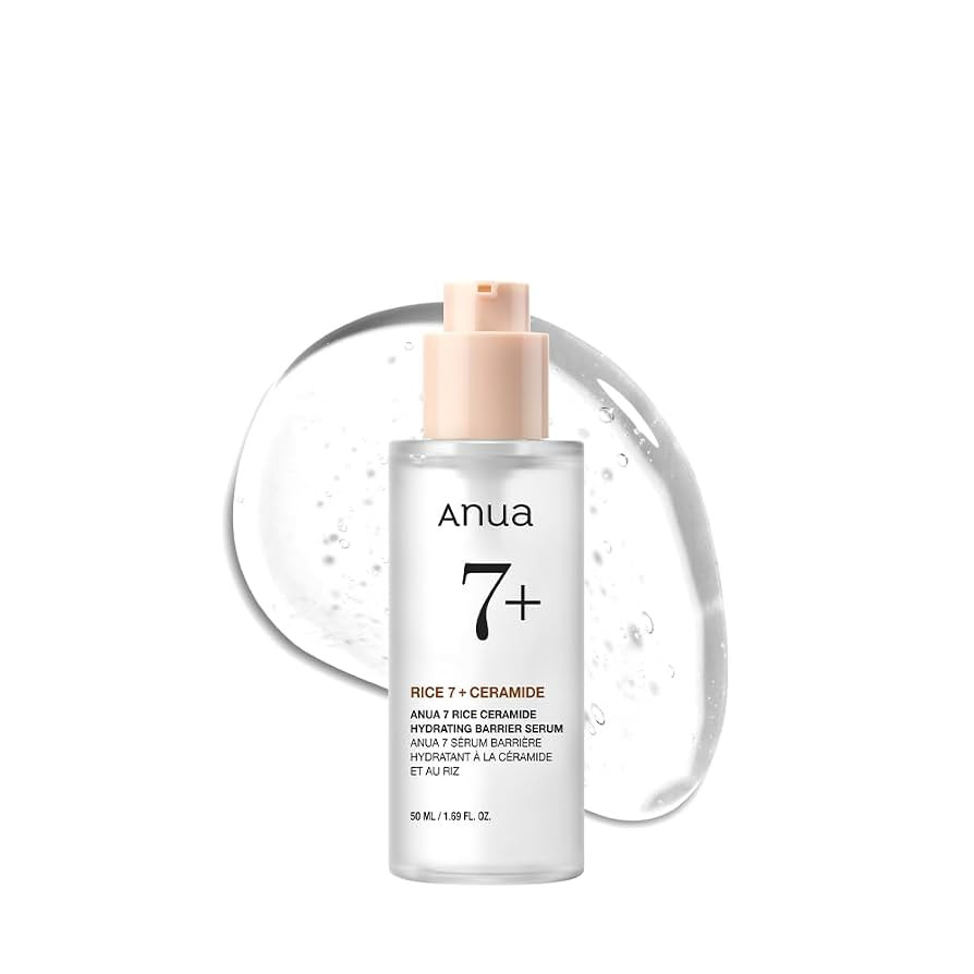 ANUA 7 Rice Ceramide Hydrating Barrier Serum, Hydrating Serum for Face, Rice Water, Hyaluronic Ac... | Amazon (UK)
