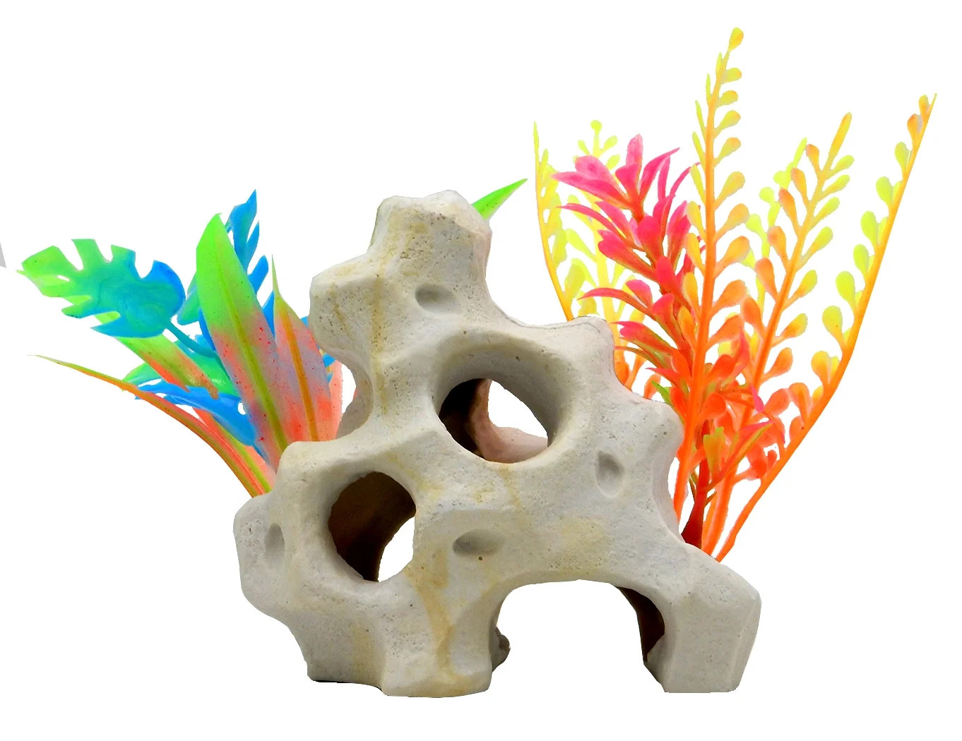 Aqua Culture Holey Rock Aquarium Ornament, Multicolor | Walmart (US)