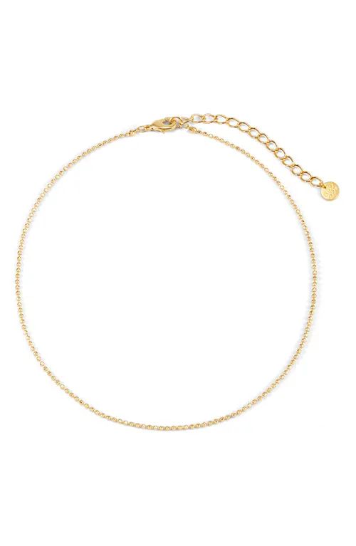 Brook and York Mae Bead Chain Choker in Gold at Nordstrom | Nordstrom