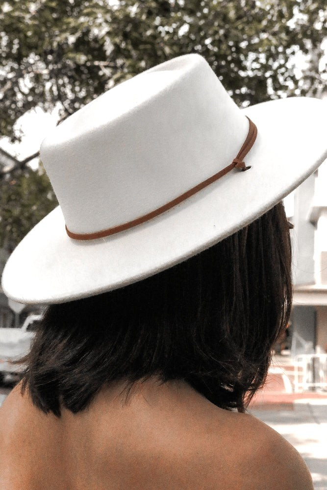 Peters Hat in Ivory | lauren nicole