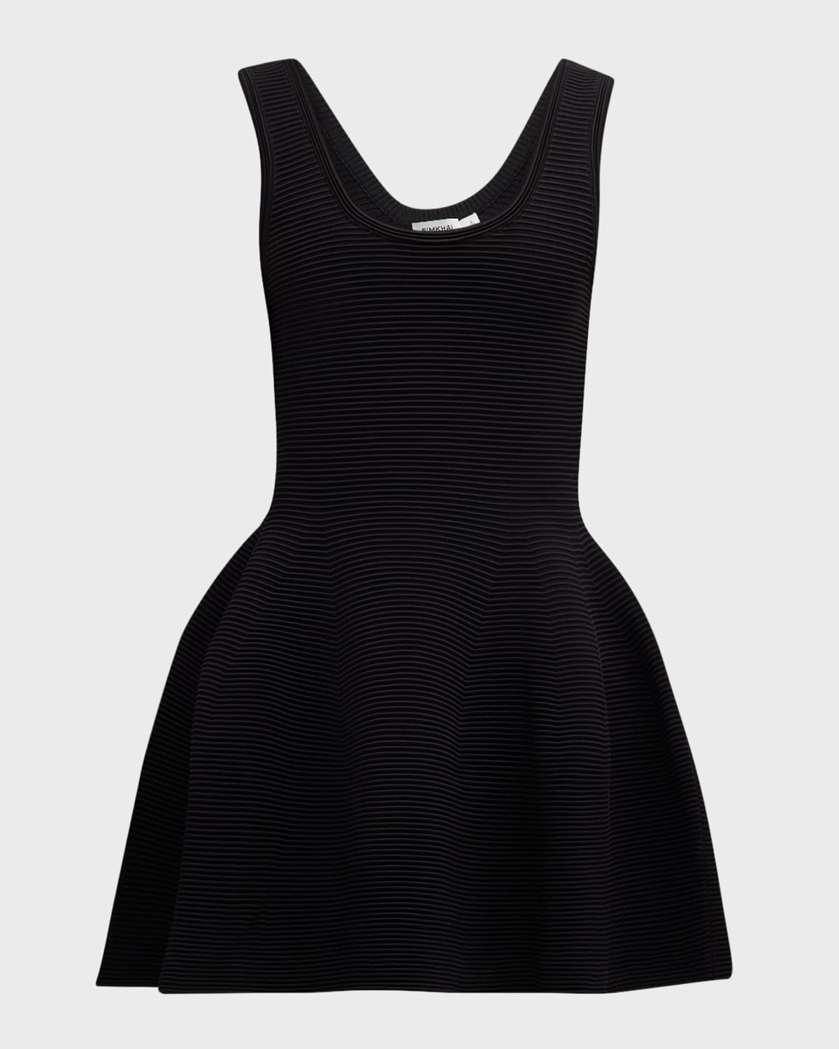 Larina Scoop-Neck Sleeveless Fit & Flare Mini Dress | Neiman Marcus