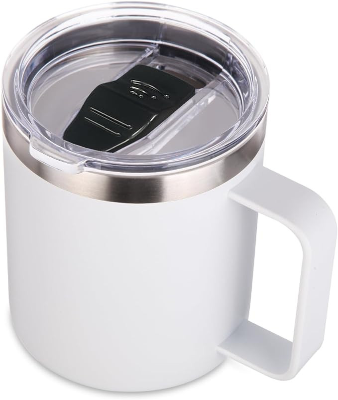 Volhoply 14oz Insulated Stainless Steel Coffee Mug with Leakproof Lid,Double Wall Vacuum Travel C... | Amazon (US)