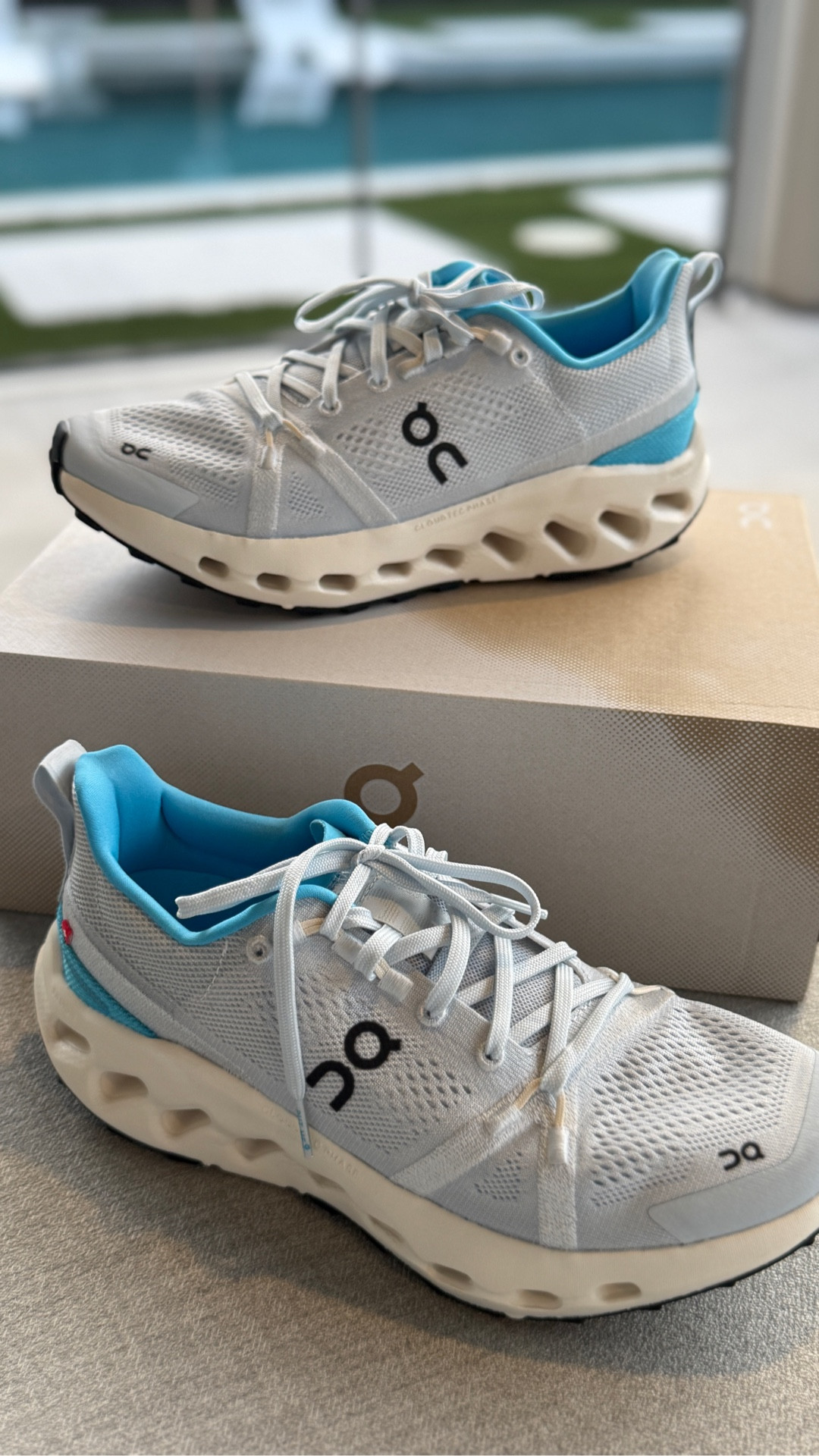 Let’s unbox my new On Cloud Cloudsurfer Trail Tennis Shoes

These are the first pair I tried that I really liked. They are very comfortable and run TTS. The color is Artic Ivory 

#LTKShoeCrush #LTKActive