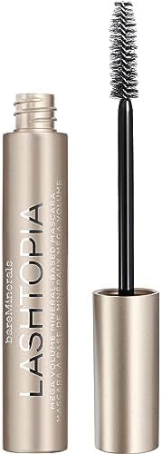 bareMinerals Lashtopia Mega Volume Mineral-Based Black Mascara, 10X More Volume, Whipped Mousse-L... | Amazon (US)