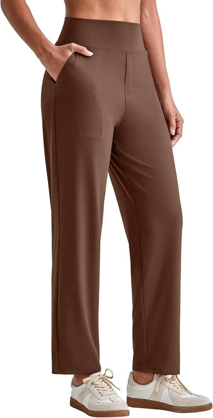 G4Free ShiftReady Womens Ankle Dress Yoga Pants with Pockets Stretchy Business Casual Slacks Work... | Amazon (US)