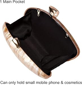 Acrylic Shell Handbag Removable Chain Crossbody Shoulder Evening Bag Clutch Purse for Women Forma... | Amazon (US)