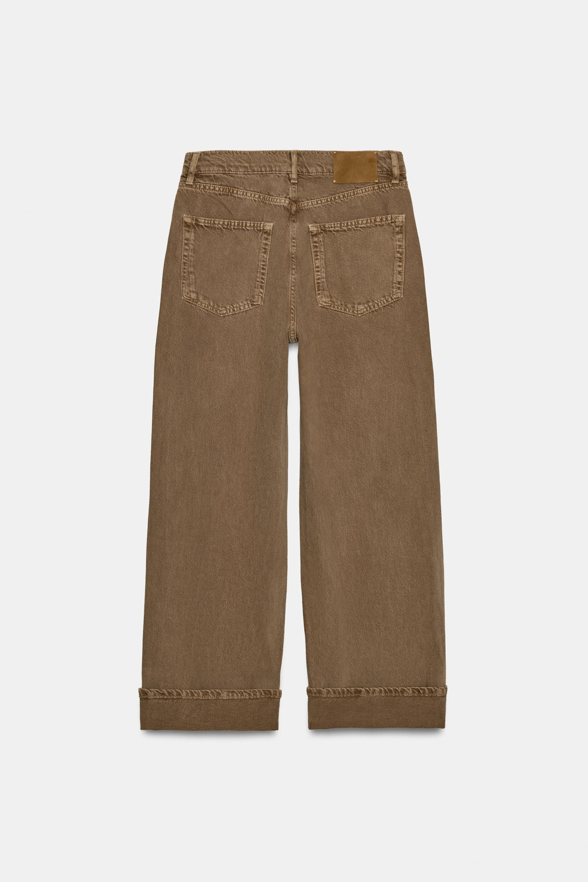 ZW COLLECTION BAGGY MID-WAIST JEANS | Zara UK