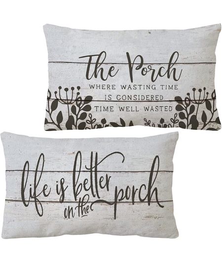 Porch pillow covers from Amazon under $20!

#LTKFind #LTKhome #LTKunder50