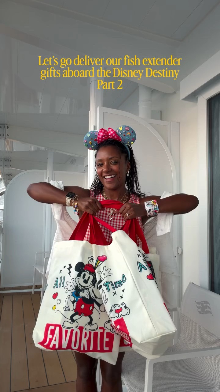 Part 2 is here! 🐠✨

If you missed Part 1, go watch that first! We shared everything we packed for our Fish Extender exchange families before we started delivering the gifts. 🎁

For anyone new to Disney cruising, a Fish Extender is a fun gift exchange where cruise families sign up ahead of time and leave small surprises for each other throughout the sailing. It’s one of our favorite @disneycruiseline traditions!

This was our 5th sailing, and getting to deliver these gifts together made it even more special. 💙 Watching my girls get excited to spread a little Disney magic never gets old.

Now tell us… 👇
✨ Do you want to see everything we received from our Fish Extender exchange?
✨ Have you ever done a Fish Extender exchange, or is it something you’d try on your next Disney cruise?