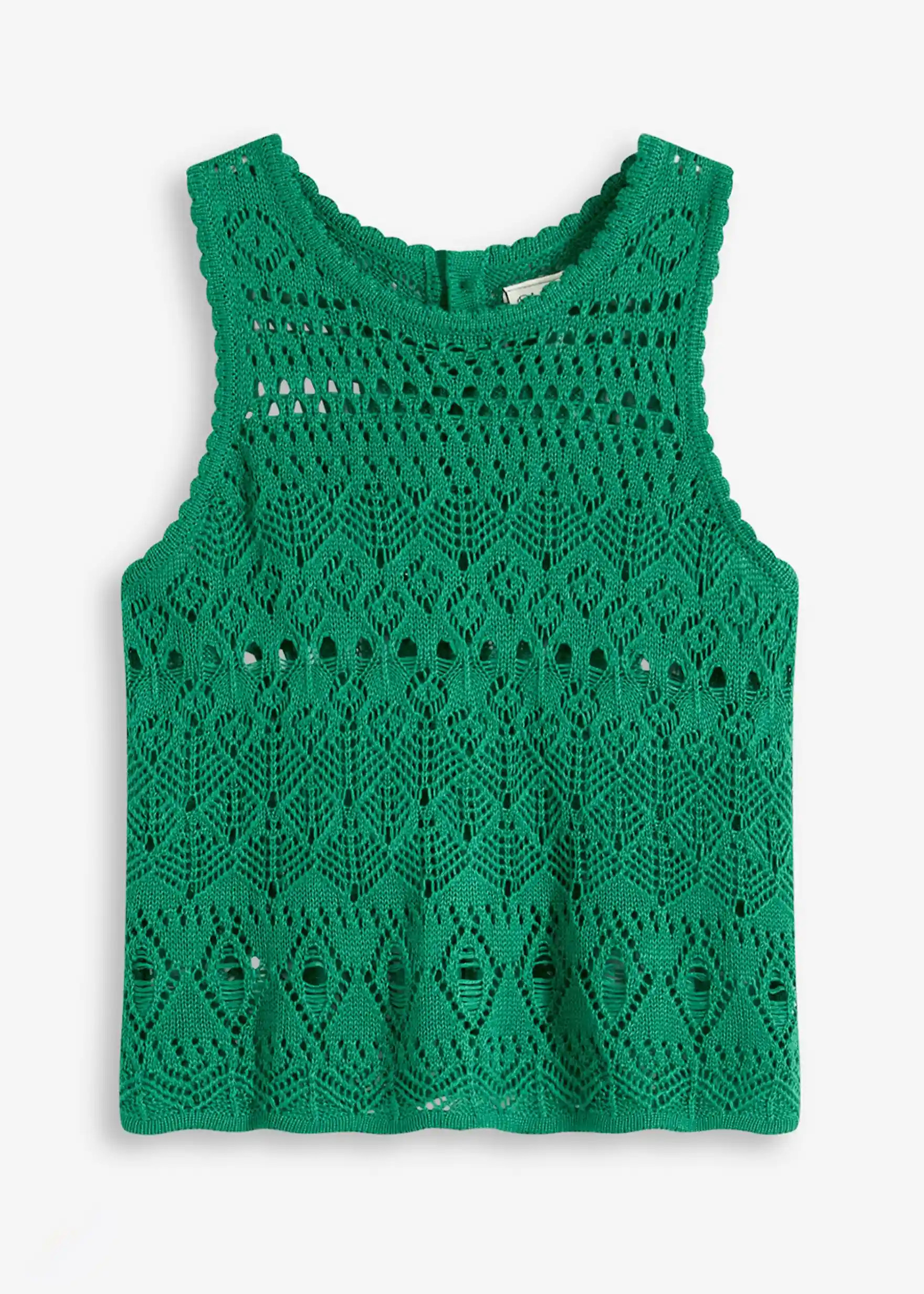 Verspieltes Stricktop mit Knopfleiste am Rücken - grün | bonprix | Bonprix DE