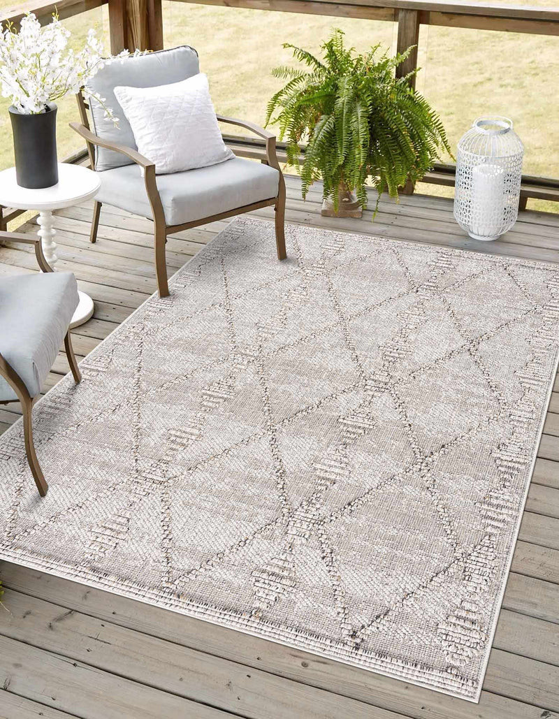 Nyla Bone Indoor & Outdoor Rug - 2x3 Clearance | Boutique Rugs
