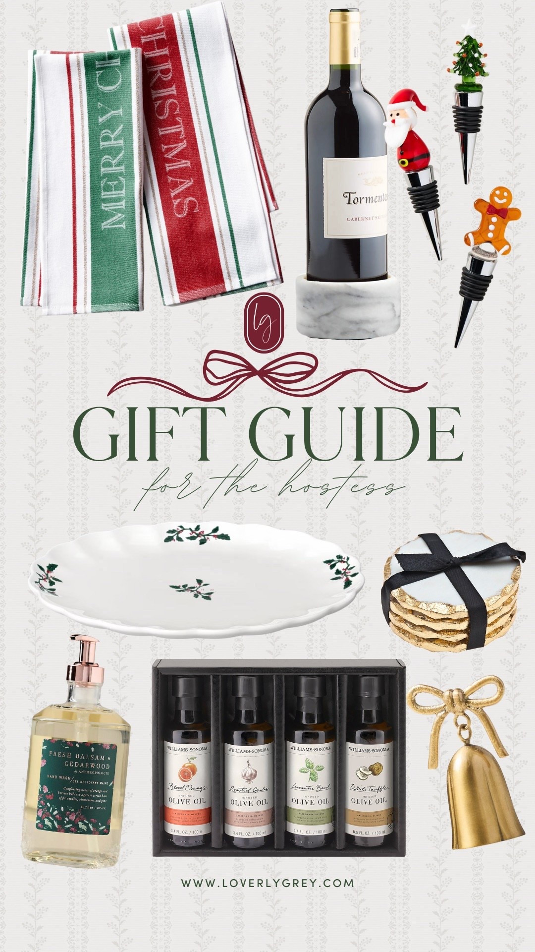 Christmas gift ideas for the hostess! So many great gift ideas - marble coasters, a wine bottle coaster, a Christmas platter you could bring with a dessert on it, candle snuffed, etc!

Loverly Grey, Christmas gift ideas, hostess gifts, hostess gift ideas, white elephant gifts, gifts for the host 

#LTKHoliday #LTKGiftGuide