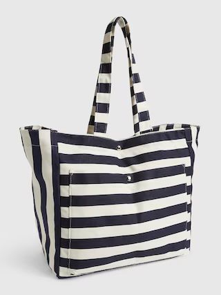 Linen-Cotton Stripe Tote Bag | Gap (US)