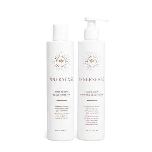 INNERSENSE Organic Beauty - Hair Renew Scalp Balance Duo with Hairbath + Conditioner (10 fl oz each) | Non-Toxic, Cruelty-Free, Clean Haircare | Amazon (US)