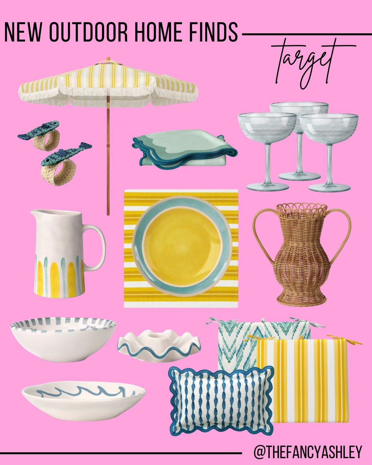 I'm OBSESSED with Target's cutest new outdoor finds—darling pillows, fab summer tablescapes, drinkware, and THE umbrella that'll have your patio feeling like a vacay. Summer soirées are officially calling!

#LTKSeasonal #LTKHome #LTKFindsUnder100