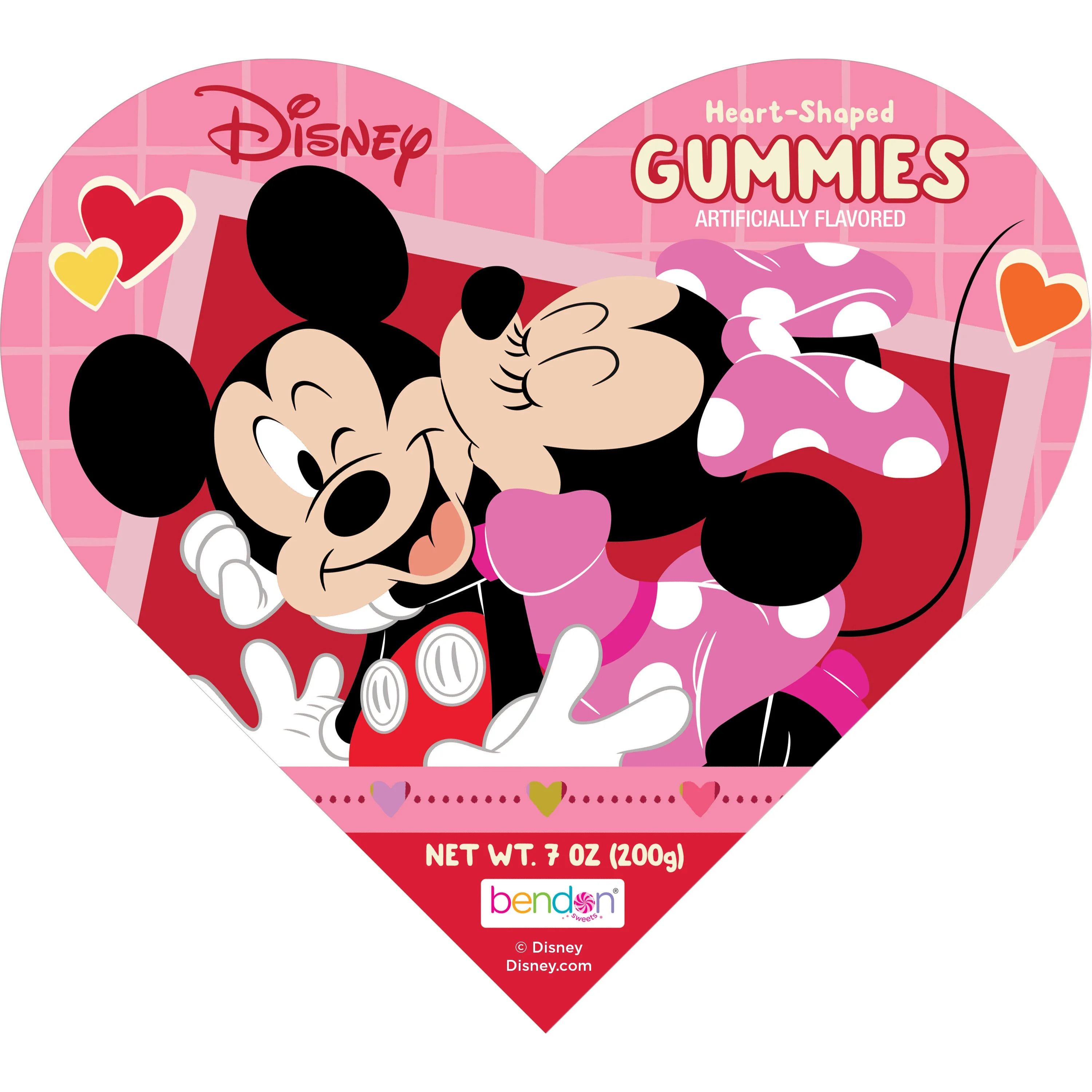 Disney Mickey Mouse Valentine's Day 7oz Heart Shaped Box, Gummy Candy | Walmart (US)