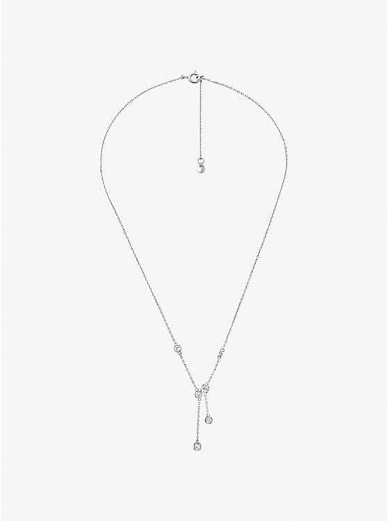Precious Metal-Plated Sterling Silver Bezel Necklace | Michael Kors US