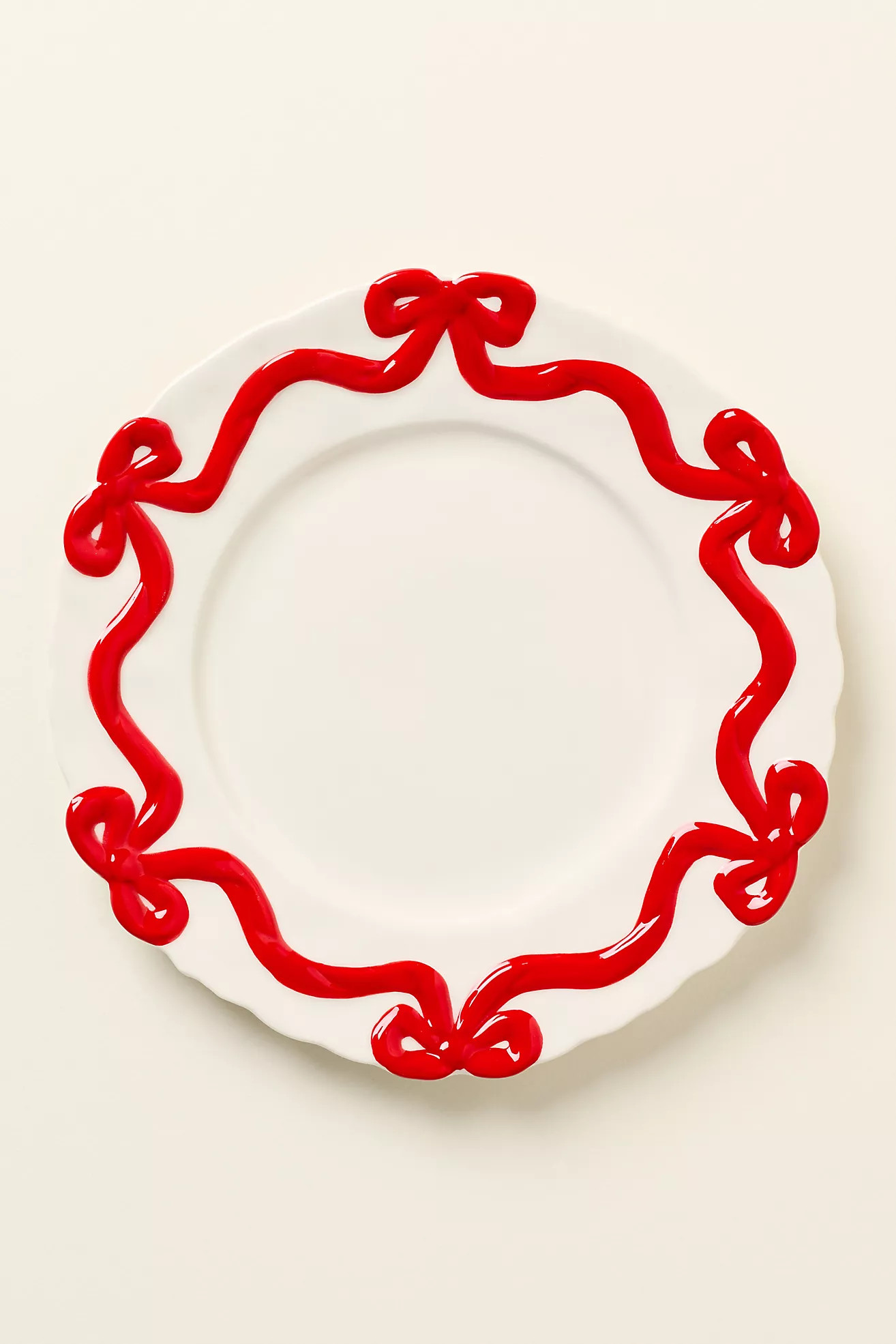 Benedita Bow Stoneware Side Plates, Set of 4 | Anthropologie (US)