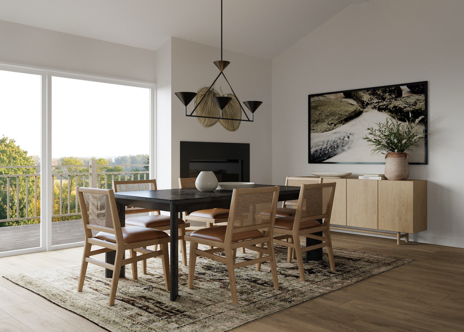 This open concept dining room, kitchen and living room was bright and spacious. My clients wanted it to feel welcoming, inviting and timeless - while at the same time consistent and cohesive throughout! 

Take a scroll through to see some of the different angles of the room as well as the before shot ✨💥🙌🏻

#LTKhome