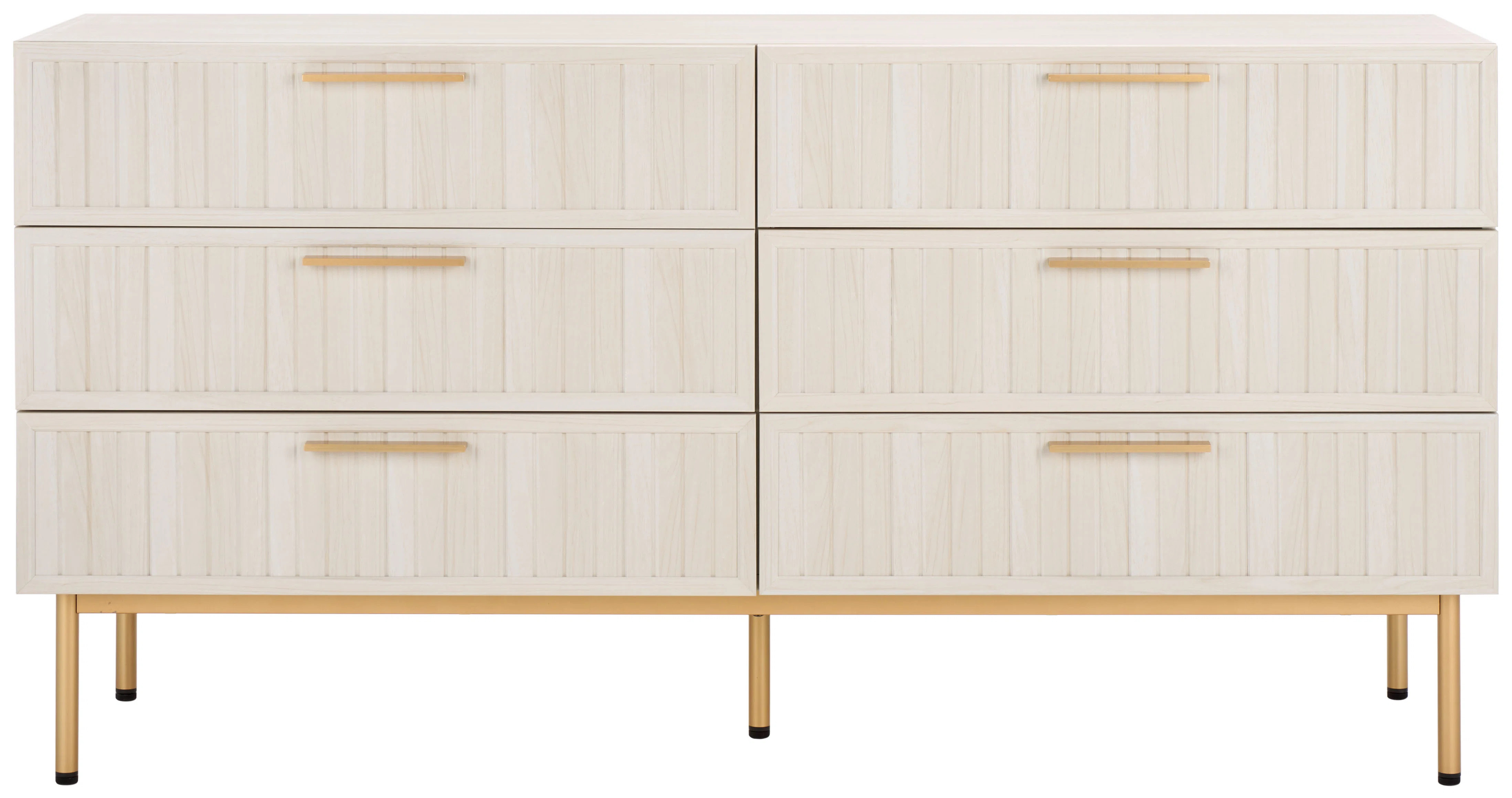 Mercer41 Starns 6 Drawer 63.07" W Double Dresser & Reviews | Wayfair | Wayfair North America