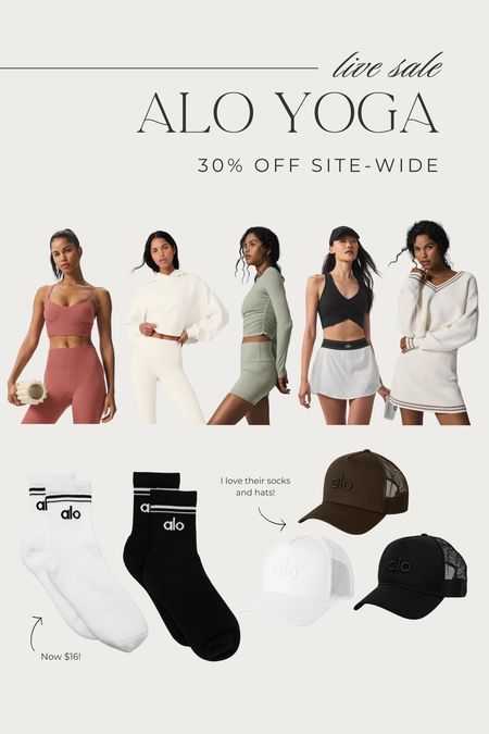 Alo Yoga 30% OFF Anniversary Sale!! Lots of cute styles & colors— I love a lot of their accessories including their socks & hats! 

#LTKsalealert #LTKstyletip #LTKfitness