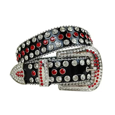 Sofullue Delicate Waist Belt Shinning Rhinestone Belt for Women Men Jeans Formal Dress | Walmart (US)