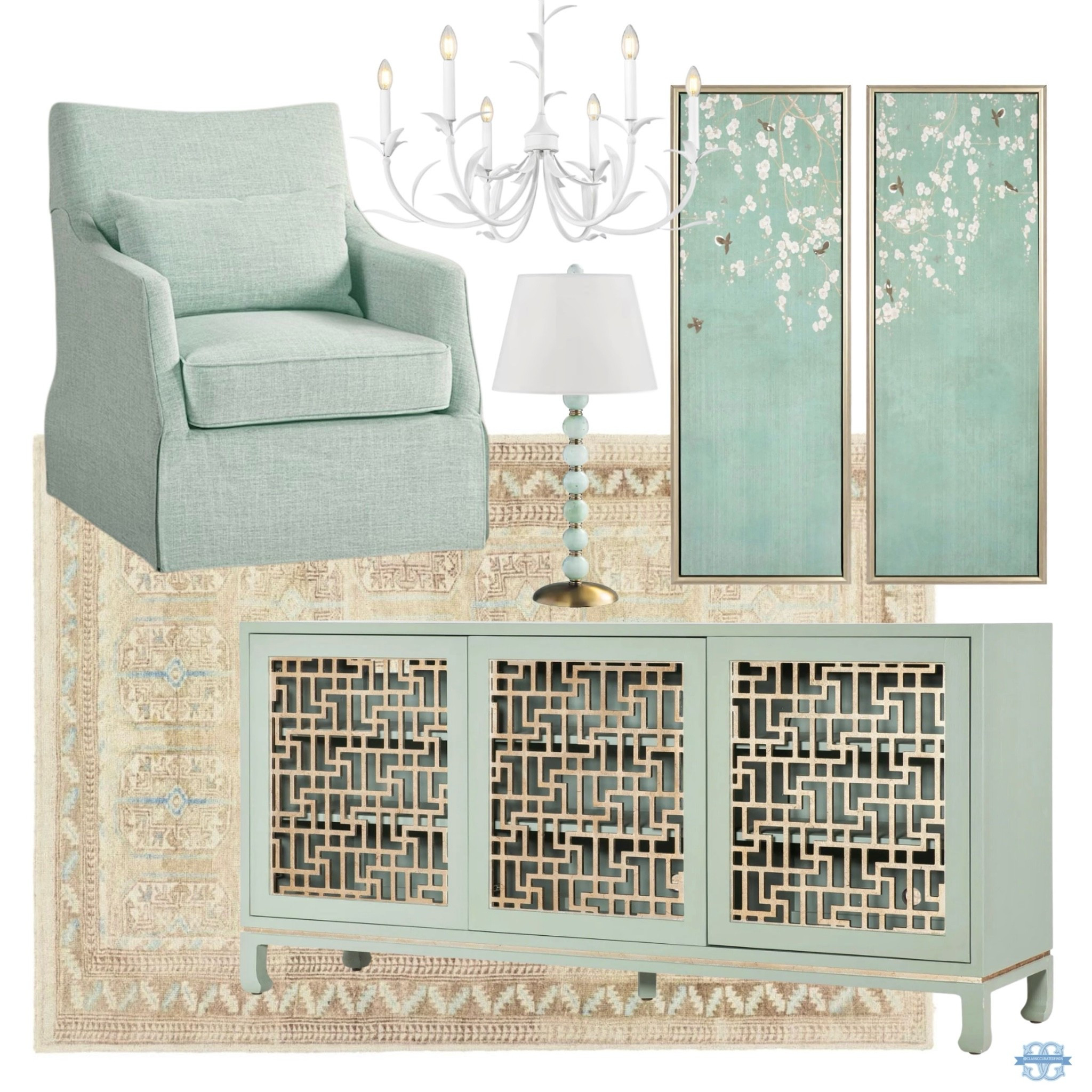Classic design inspo with muted greens 💚

Home Decor, Grandmillennial, Living Room, Swivel Chair, Rug, Chinoiserie

#LTKHome