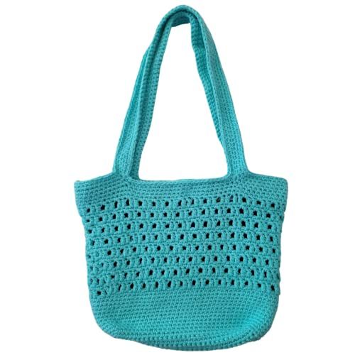 Shoulder Handbag Crochet Tote, Medium Crochet Tote Bag, Lined Crochet Shoulder Bag, Crochet Tote ... | Amazon (US)