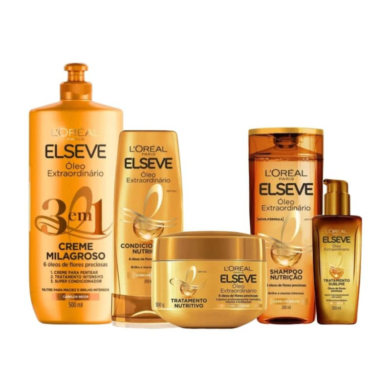 Kit Elseve L’Oréal Paris Óleo Extraordinário (5 produtos) | Beleza Na Web (BR)