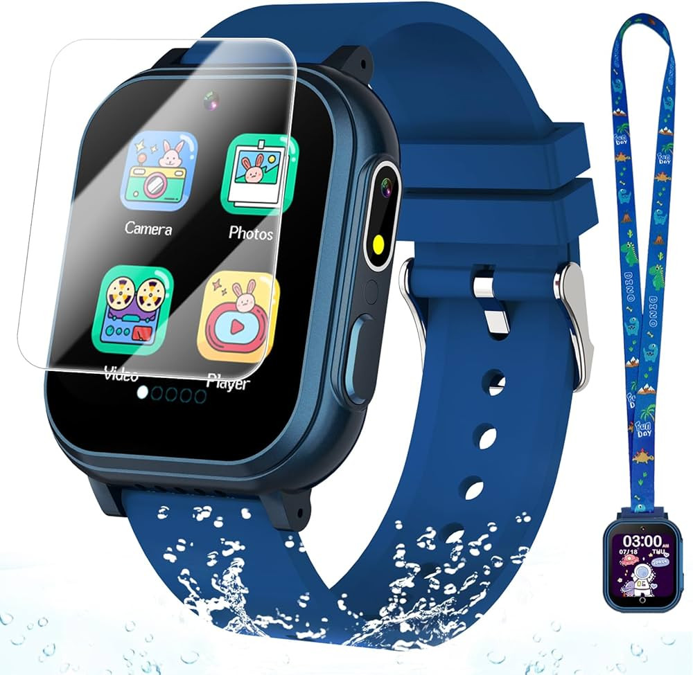 Waterproof Smart Watch for Kids Toys for Boys Age 5-12 with 32 Games, Dual Camera, Habit Tracking... | Amazon (US)