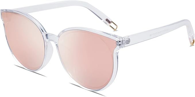 SOJOS Oversized Round Sunglasses for Women and Men | Amazon (US)