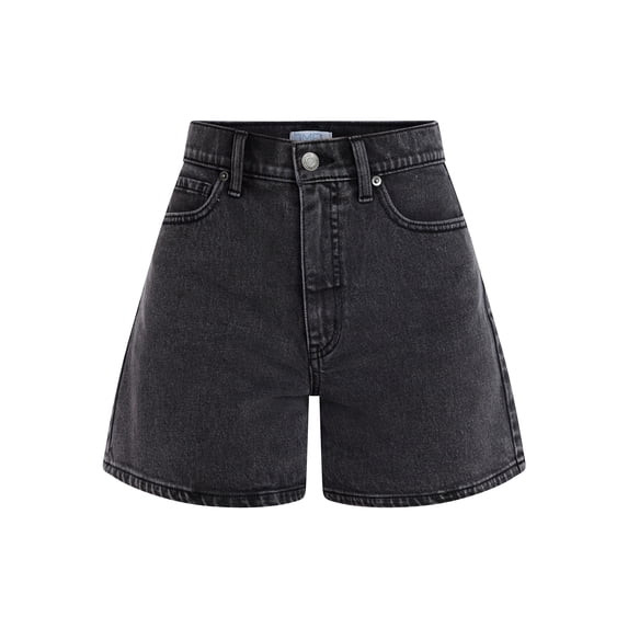 Time and Tru Women's High Rise Denim Shorts, 5" Inseam, Sizes 0-20 | Walmart (US)