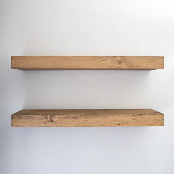 Pippi Modern Floating Shelves 3 Inches Thick | Wayfair North America