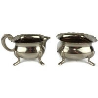 Vintage Silver Tea Coffee Set, Antique Sugar Bowl & Milk Jug Set | Etsy (US)