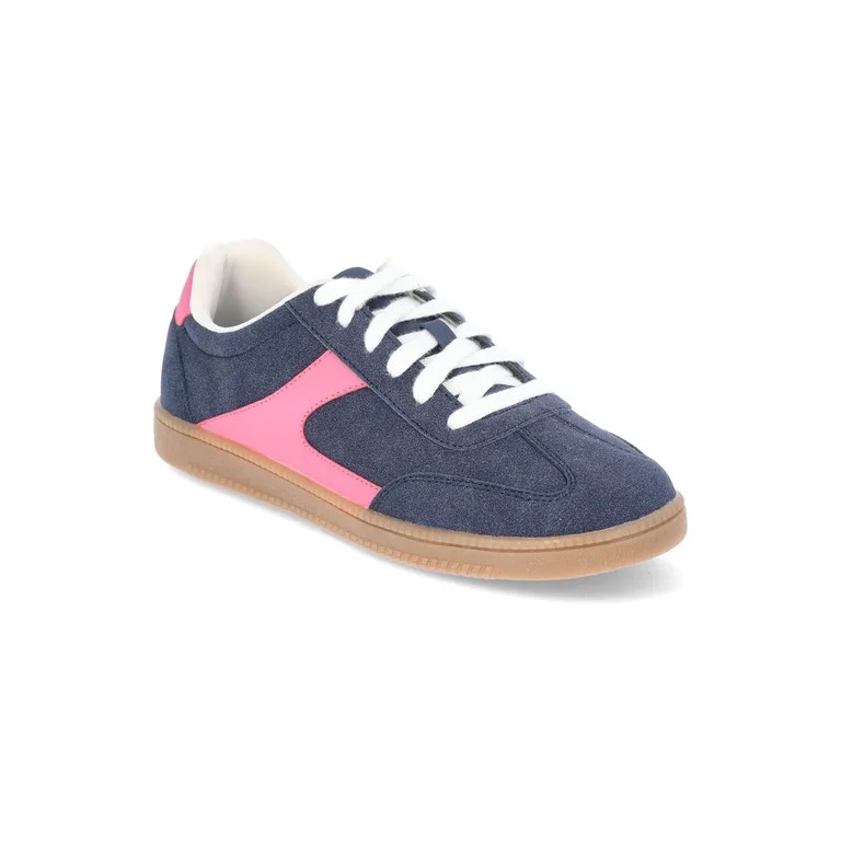 No Boundaries Lace Up Sporty Sneakers, Women's | Walmart (US)