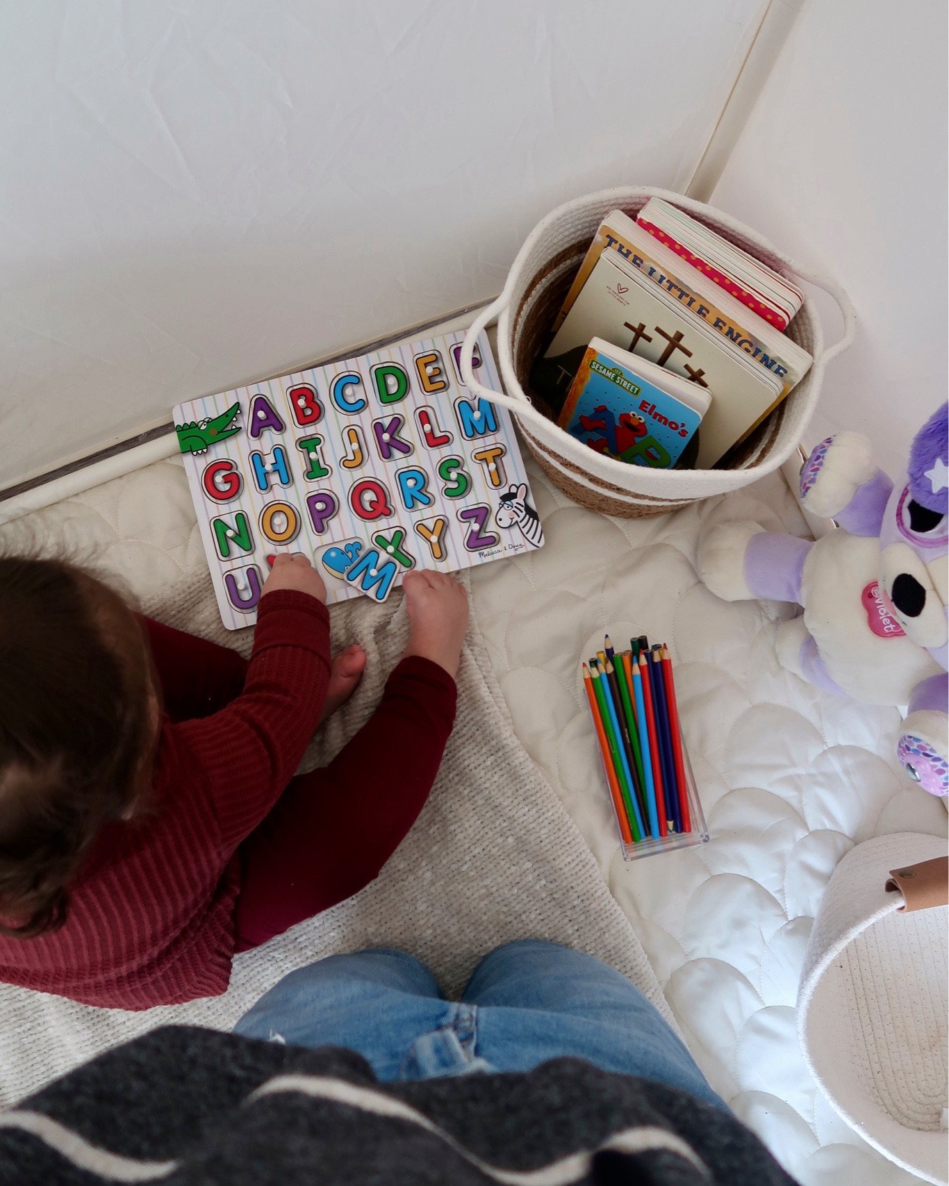 Filled Lessi’s playhouse tent with a few different activities to keep her busy. She loved it!

#LTKkids