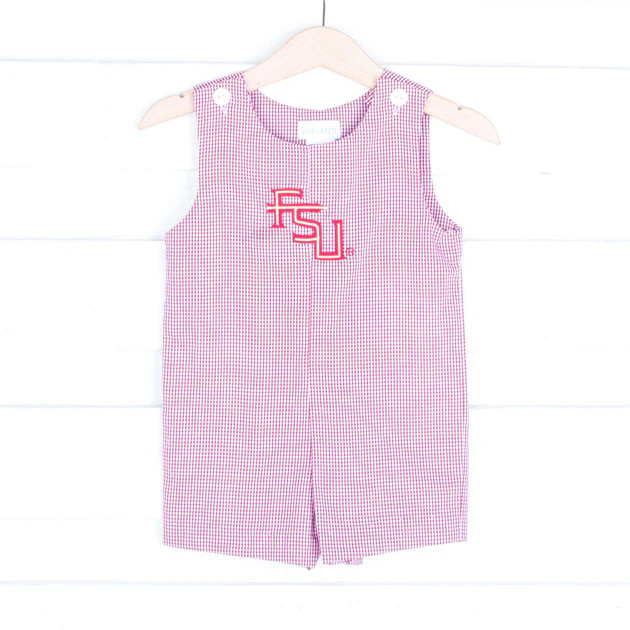Florida State Embroidered Jon Jon Check | Classic Whimsy