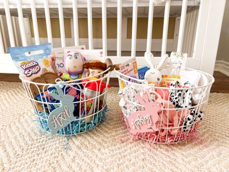 Easter baskets for my 2 year old and 1 month old are filled and ready! I only buy things they need or I had already planned on buying and I spend the couple months after Christmas watching for deals so that I’m not spending too much  

#LTKbaby #LTKfamily #LTKkids