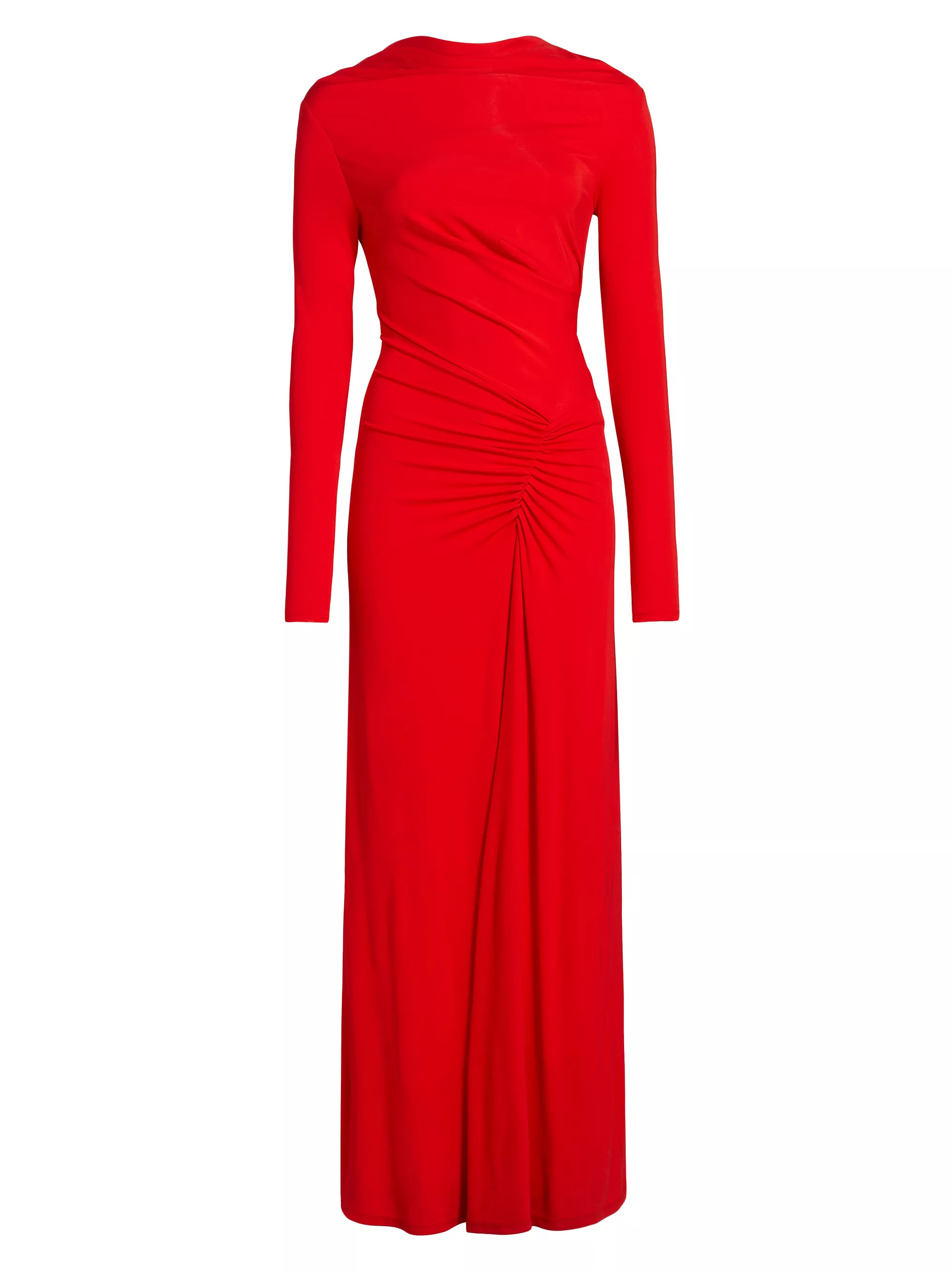 Ferrera Long-Sleeve Gathered Maxi Dress | Saks Fifth Avenue