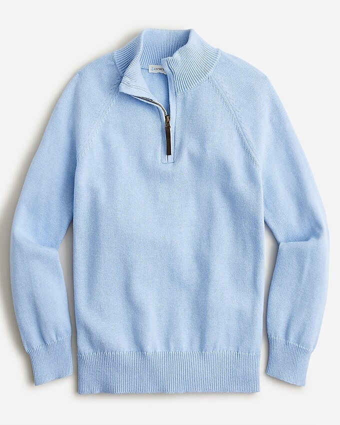 Kids' cotton-cashmere half-zip sweater | J. Crew US
