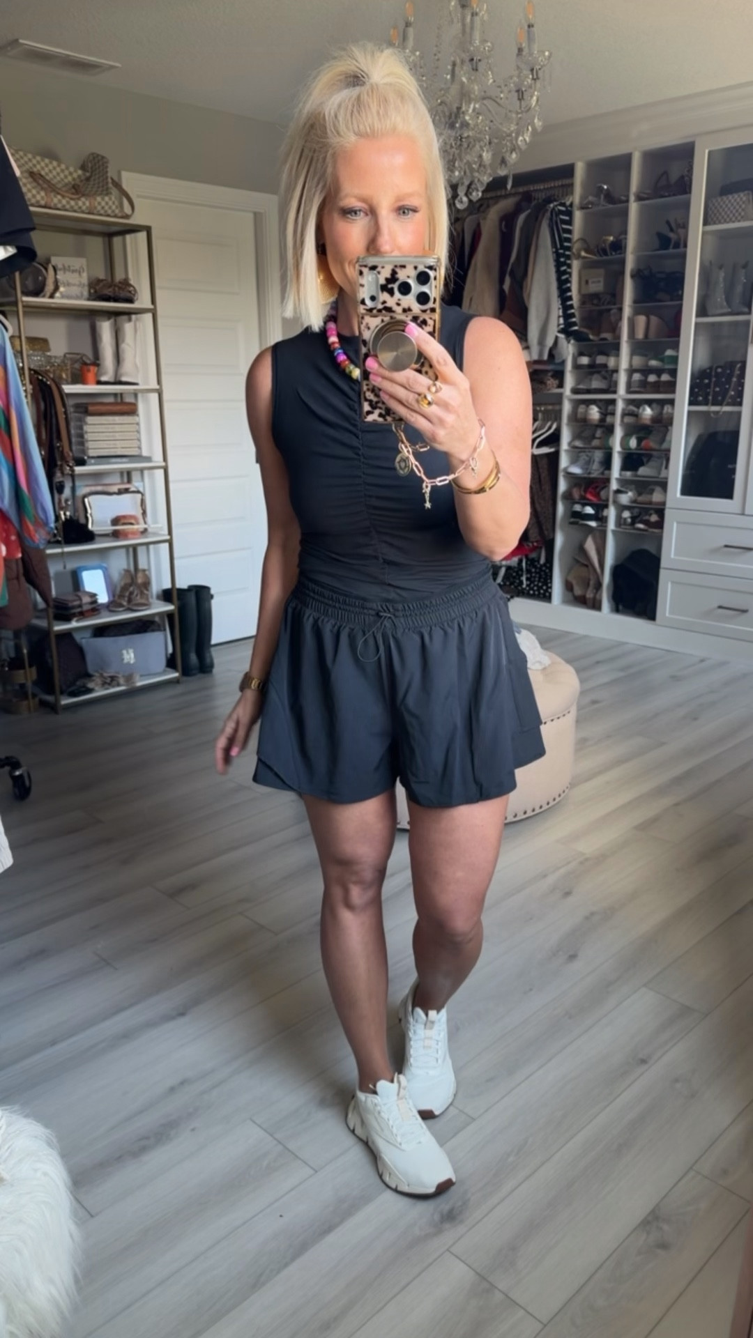 These tanks look great with jeans or athletic shorts too!!
⬇️⬇️⬇️
Tank small
Shorts small (run roomy) 
Shoes TTS

#LTKActive #LTKSaleAlert #LTKfitnessgoals