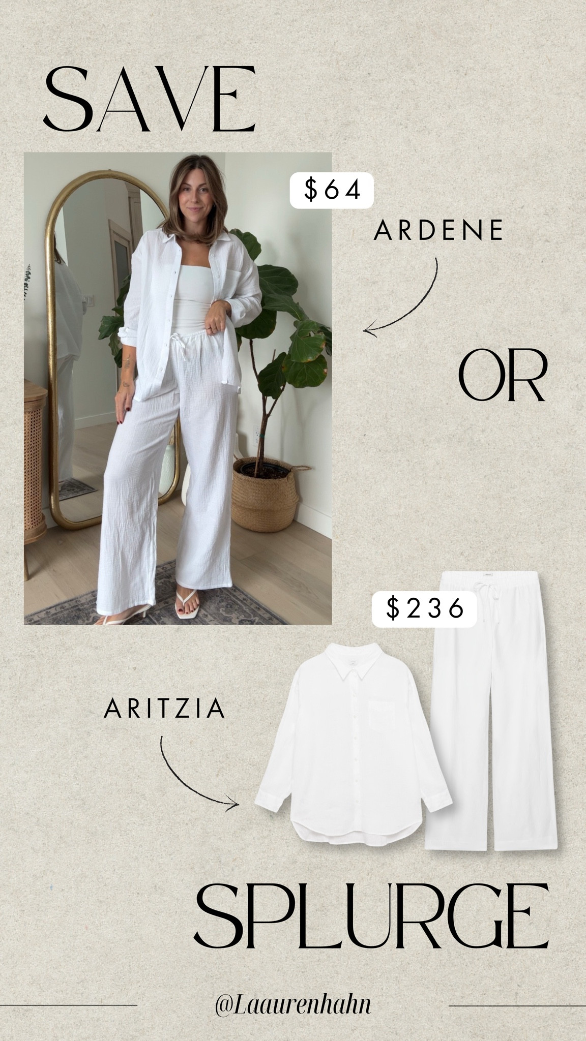 Save or Splurge: this linen outfit is so chic & so similar to the more expensive option!! #ardene #linen

#LTKcanada #LTKstyletip