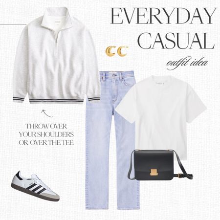 Everyday casual outfit idea for transitioning into Spring - preppy style - 

#LTKstyletip #LTKsalealert #LTKfindsunder50