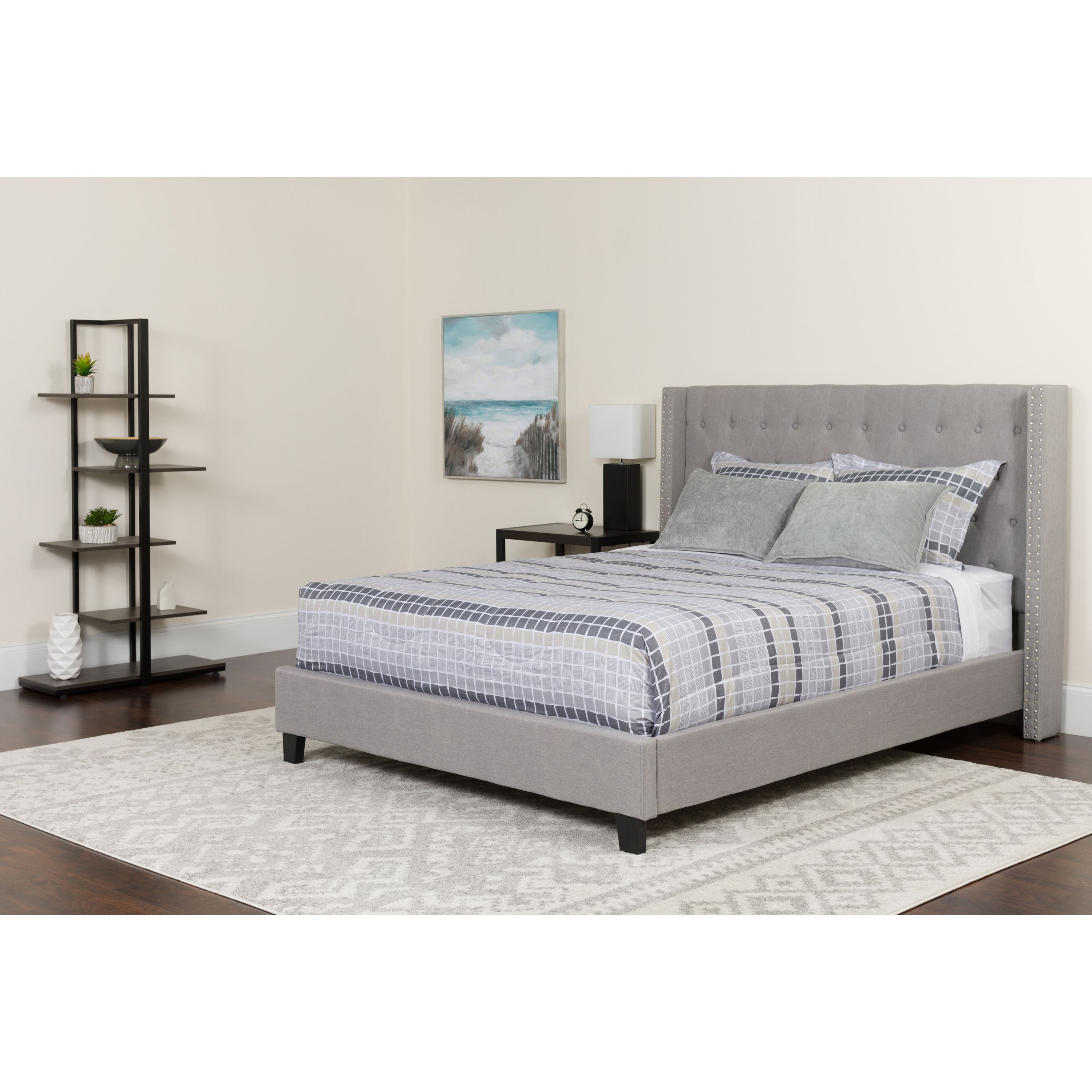 Flash Furniture Riverdale King Size Tufted Upholstered Platform Bed, Multiple Colors | Walmart (US)