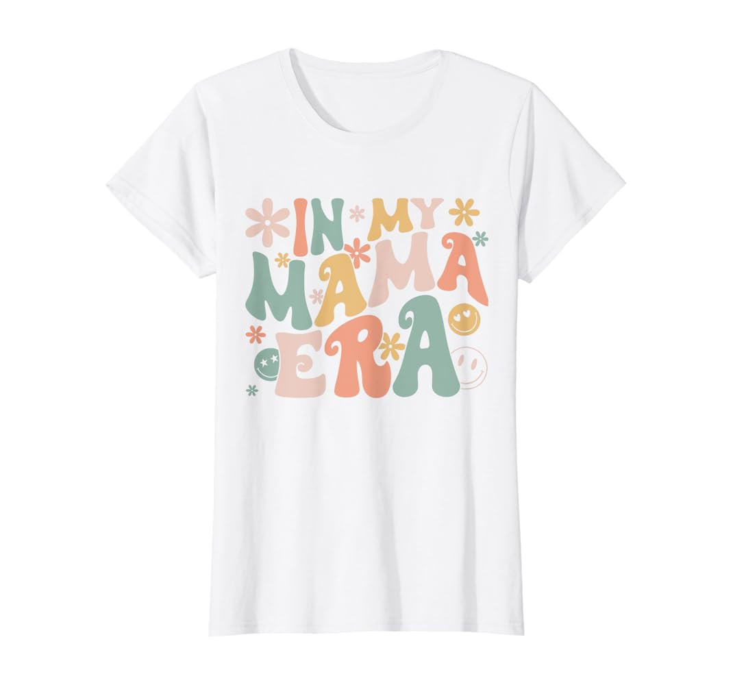 Funny In My Mama Era Lover Groovy Retro Mom Mother's Day T-Shirt | Amazon (US)